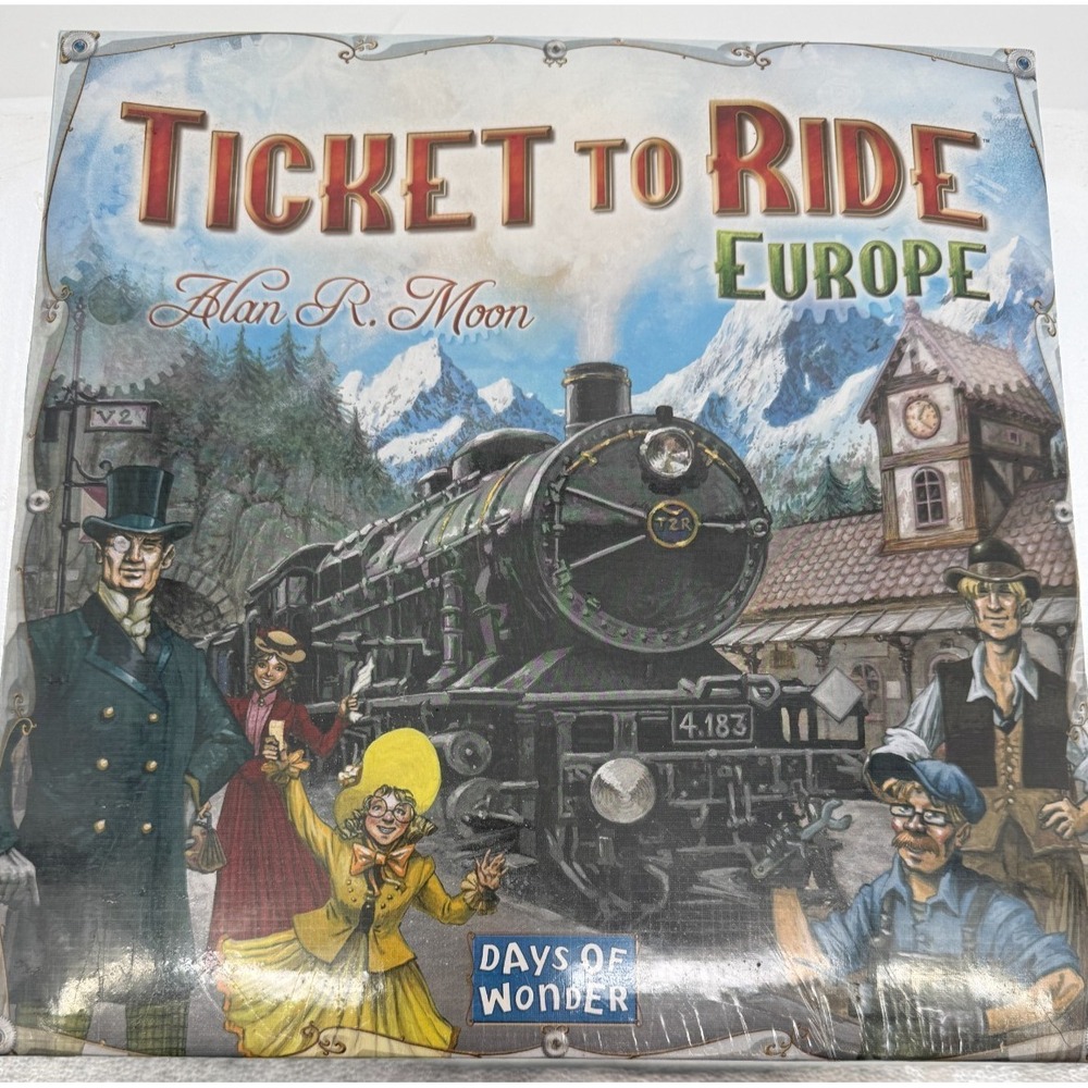 Ticket to Ride Europe Board Game Sealed Days of Wonder Alan R Moon Train Game